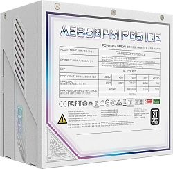 Блок питания Gigabyte ATX 850W GP-AE850PM PG5 ICE Gen.5 80+ platinum (20+4pin) APFC 120mm fan 8xSATA Cab Manag RTL