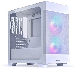 Корпус Lian-Li Lancool 205M Mesh белый без БП mATX 3x120mm 2x140mm 2xUSB3.0 audio bott PSU