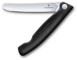 Нож кухонный Victorinox Swiss Classic 6.7803.F стальной столовый лезв.110мм прямая заточка черный карт.коробка