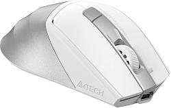Мышь A4Tech Fstyler FG45CS Air2 белый/серебристый оптическая 2000dpi silent беспров. USB для ноутбука 7but (FG45CS AIR2 USB (SILVER WHITE))