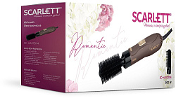 Фен-щетка Scarlett SC-HAS73I14 800Вт мокко/золотистый