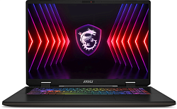 Ноутбук MSI Sword 17 HX B13VEKG-200XRU Core i7 13700HX 16Gb SSD512Gb NVIDIA GeForce RTX4050 6Gb 17" IPS FHD+ (1920x1200) FreeDOS grey space WiFi BT Cam (9S7-17T214-200)