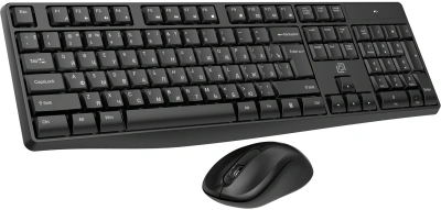 Клавиатура + мышь Оклик S260W клав:черный мышь:черный USB беспроводная Multimedia (2066170)