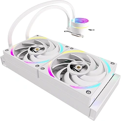 Система водяного охлаждения Formula Oasis L240 ARGB Soc-AM5/AM4/1200/2066/1700/1851 белый 4-pin 1-27.2dB Al+Cu 310W Ret (OASIS L240 ARGB WH)