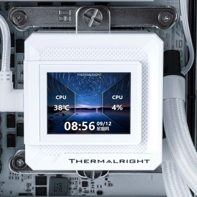 Система водяного охлаждения Thermalright Frozen Warframe SE 360 ARGB Soc-AM5/AM4/1151/1200/2066/2011/1700 белый 4-pin 29.8dB Al LCD Ret (F-WFRAME-SE-360-WH-ARGB)