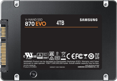 Накопитель SSD Samsung SATA-III 4TB MZ-77E4T0B/EU 870 EVO 2.5"