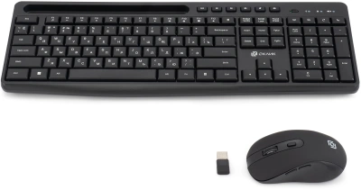 Клавиатура + мышь Оклик S275W клав:черный мышь:черный USB беспроводная slim Multimedia (1993113)