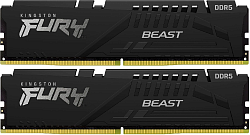 Память DDR5 2x32GB 5600MHz Kingston KF556C40BB2K2-64 Fury Beast Black RTL PC5-44800 CL40 DIMM 288-pin 1.25В dual rank с радиатором Ret