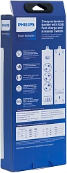 Сетевой фильтр Philips CHP4336BB/51 3м (3 розетки) черный (коробка)