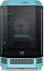 Корпус Thermaltake The Tower 300 Turquoise голубой без БП mATX 8x120mm 6x140mm 2xUSB3.0 audio bott PSU