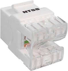 Модуль NTSS NTSS-KJ-UTP-RJ45-5E-180-WT информ. KeystoneRJ45 кат.5E UTP бел.