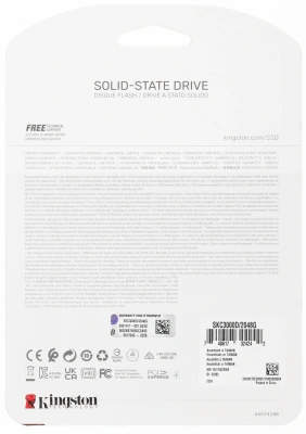 Накопитель SSD Kingston PCIe 4.0 x4 2TB SKC3000D/2048G KC3000 M.2 2280