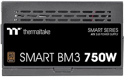 Блок питания Thermaltake ATX 750W Smart BM3 Gen.5 80+ bronze (20+4pin) APFC 120mm fan 6xSATA Cab Manag RTL