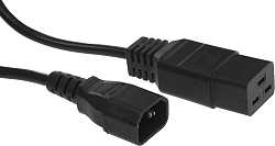 Шнур питания Lanmaster LAN-PP19/14-0.5-BK C19-С14 проводник.:3x0.75мм2 0.5м 220В 10А черный