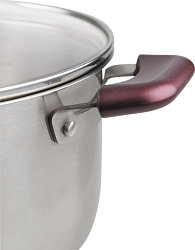 Кастрюля Rondell Bojole RDS-737 5.6л. d=24см (с крышкой) стальной
