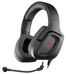 Наушники с микрофоном A4Tech Bloody G573 черный 2м мониторные USB оголовье (G573)