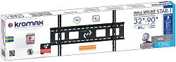Кронштейн для телевизора Kromax STAR-1 черный 32"-90" макс.81кг настенный фиксированный