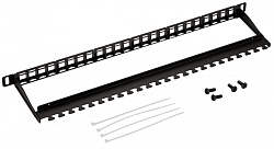 Патч-панель Lanmaster LAN-PPC24OK-UTP 19" 0,5U 24x UTP