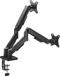 Кронштейн для мониторов Ultramounts UM740 черный 17"-32" макс.9кг крепление к столешнице поворот и наклон