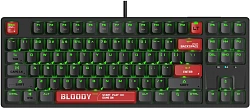 Клавиатура A4Tech Bloody AT87 черный/красный USB for gamer LED (AT87) кабель 1.8м