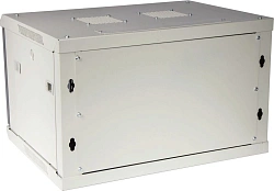 Шкаф коммутационный Lanmaster (TWT-CBWPM-27U-6X8-GY) настенный 27U 600x800мм пер.дв.металл задн.дв.спл.стал.лист 2 бок.пан. 60кг серый 56кг