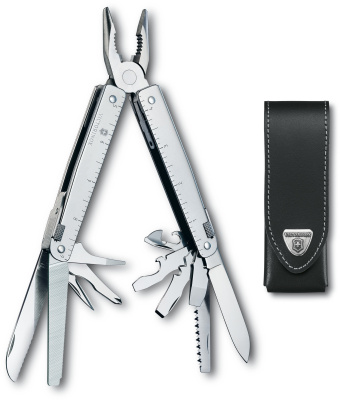 Мультитул Victorinox SwissTool (3.0323.L) 115мм 28функц. чехол кожаный серебристый карт.коробка