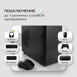 Адаптер USB Buro BU-BT502 BT5.0+EDR class 1.5 20м черный
