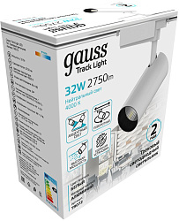 Светильник Gauss TR072 4000K цв.св.:белый нейтральный белый