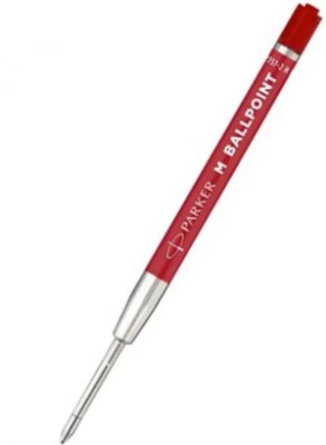 Стержень шариковый Parker QuinkFlow Basic Z09 (CW2166545) M 1мм красные чернила блистер (2шт)