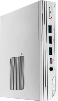 Неттоп MSI Pro DP10 12M-221RU i5 1235U (1.3) 16Gb SSD512Gb Iris Xe Windows 11 Pro 2.5xGbitEth WiFi BT 120W белый (9S6-B0A622-221)