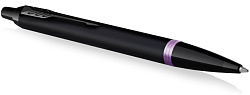 Ручка шариков. Parker IM Vibrant Rings K315 (2172951) Amethyst Purple PVD M син. черн. подар.кор.