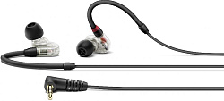 Наушники вкладыши Sennheiser IE 100 PRO 1.3м прозрачный/черный проводные в ушной раковине (508941)