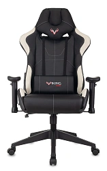Кресло игровое Zombie VIKING 5 AERO черный/белый экокожа с подголов. крестов. пластик