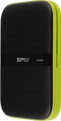 Жесткий диск Silicon Power USB3.0 4TB SP040TBPHDA60S3K A60 Armor 2.5" черный/зеленый