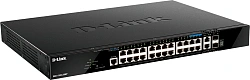 Коммутатор D-Link DGS-1520-28MP/A1A (L3) 24x1Гбит/с 2x10Гбит/с 4x2.5Гбит/с 2SFP+ 24PoE+ 370W управляемый