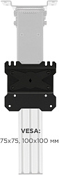 Кронштейн для телевизора Onkron CR1S черный 10"-40" макс.30кг потолочный поворот и наклон