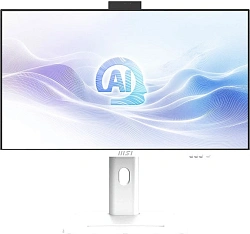 Моноблок MSI Modern AM273QP AI 1UM-097XRU 27" WQHD Core Ultra 5 125H (1.2) 16Gb SSD512Gb Graphics CR без ОС 2.5Gigabit WiFi BT 120W клавиатура мышь Cam белый 2560x1440