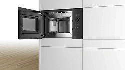 Микроволновая печь Bosch BFL524MB0 20л. 800Вт черный (встраиваемая)