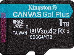 Флеш карта microSDXC 1TB Kingston SDCG4/1TBSP Canvas Go! Plus V10 A2 w/o adapter