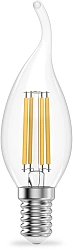 Лампа филам. Gauss Filament 12Вт цок.:E14 свеча 220B св.свеч.бел.теп. (упак.:10шт) (42112)