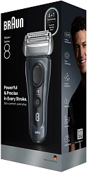 Бритва сетчатая Braun Series 8 8603s реж.эл.:4 питан.:элек.сеть/аккум. серый/черный