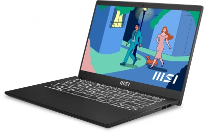 Ноутбук MSI Modern 14 C7M-048US Ryzen 7 7730U 16Gb SSD512Gb AMD Radeon Graphics 14" IPS FHD (1920x1080) Windows 11 Home Multi Language black WiFi BT Cam (9S7-14JK12-048)
