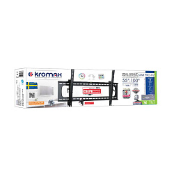 Кронштейн для телевизора Kromax STAR PRO-112 черный 55"-100" макс.103кг настенный наклон