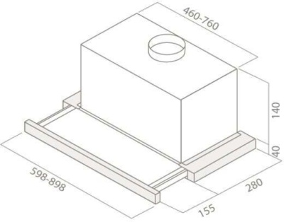 Вытяжка встраиваемая Elica Elite 14 Lux GRVTWH/A/60 белый управление: кнопочное (1 мотор)