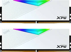 Память DDR5 2x32GB 6000MHz A-Data AX5U6000C3032G-DCLARWH XPG Lancer RGB RTL Gaming PC5-48000 CL30 DIMM 288-pin 1.35В kit dual rank с радиатором Ret