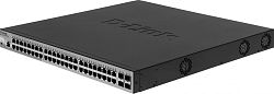 Коммутатор D-Link DGS-1210-52MPP/ME/B (L2) 48x1Гбит/с 4SFP 48PoE 740W управляемый