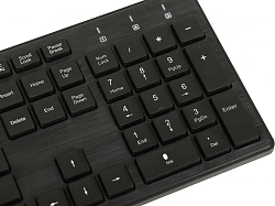 Клавиатура + мышь Оклик 240M клав:черный мышь:черный USB беспроводная slim Multimedia (1091253)