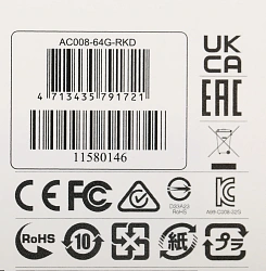 Флеш Диск A-Data 64GB Classic C008 AC008-64G-RKD USB2.0 красный/черный