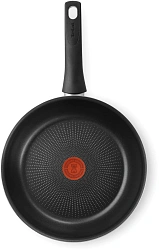 Сковорода Tefal Strength Э 04231124 круглая 24см покрытие: Titanium ручка несъемная (без крышки) коричневый (9100052159)