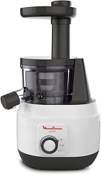Соковыжималка шнековая Moulinex ZU150110 150Вт белый/черный